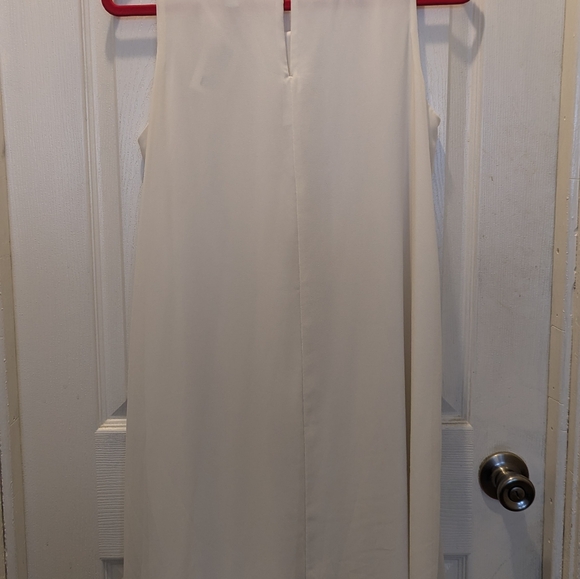 Emma & Michele Off White Pleated Dress Size 10 - Picture 2 of 12